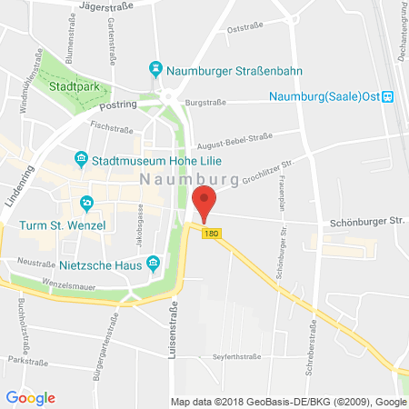 Position der Autogas-Tankstelle: Bft-tankstelle Ftb, Naumburg in 06618, Naumburg