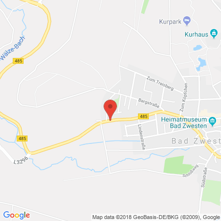 Standort der Autogas Tankstelle: Pelo - TSBG GmbH in 34596, Bad Zwesten
