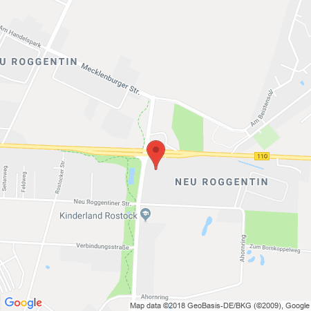 Position der Autogas-Tankstelle: JET Tankstelle in 18184, Roggentin