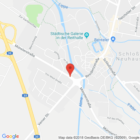Standort der Tankstelle: JET Tankstelle in 33104, PADERBORN