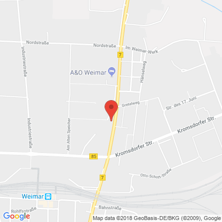 Standort der Tankstelle: JET Tankstelle in 99427, WEIMAR