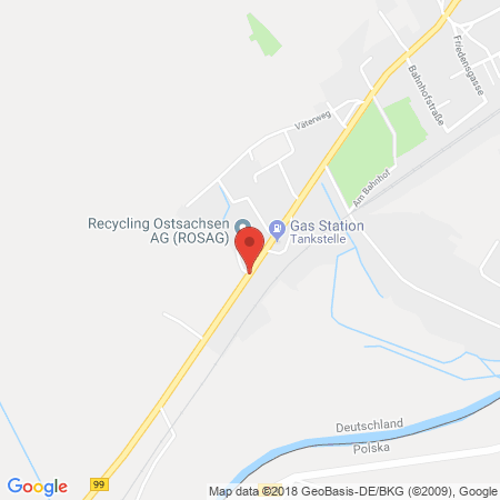 Position der Autogas-Tankstelle: AVIA Tankstelle in 02788, Zittau-hirschfelde