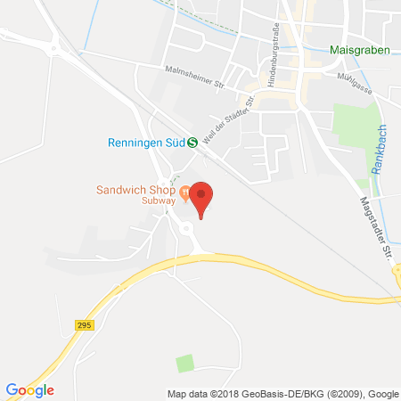 Standort der Tankstelle: AVIA Tankstelle in 71272, Renningen