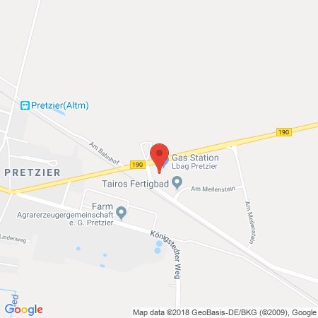 Position der Autogas-Tankstelle: Am Meilenstein in 29410, Salzwedel