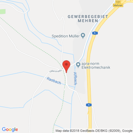 Position der Autogas-Tankstelle: Car & Bike Center Schelian in 54552, Mehren
