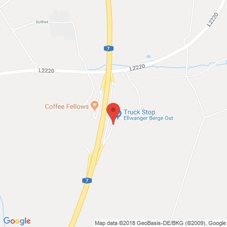 Position der Autogas-Tankstelle: Esso Tankstelle in 73479, Ellwangen