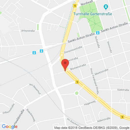Position der Autogas-Tankstelle: Shell Tankstelle in 47798, Krefeld
