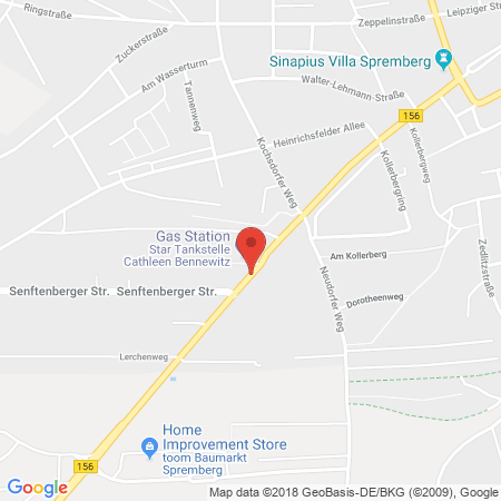 Standort der Tankstelle: STAR Tankstelle in 03130, Spremberg