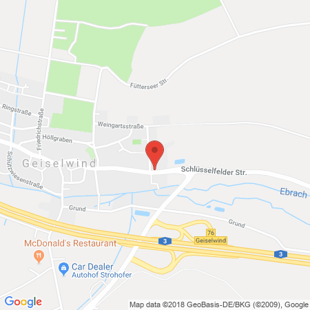 Standort der Tankstelle: ARAL Tankstelle in 96160, Geiselwind