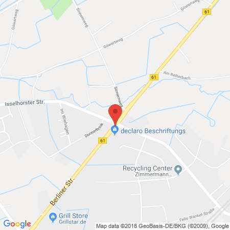 Position der Autogas-Tankstelle: Shell-Station Upmann in 33334, Gütersloh