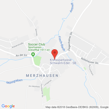 Position der Autogas-Tankstelle: AVIA Tankstelle in 34628, Willingshausen -merzhausen