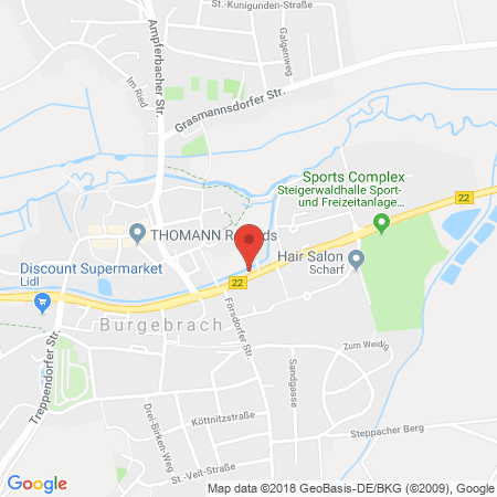 Standort der Tankstelle: bft - Walther Tankstelle in 96138, Burgebrach