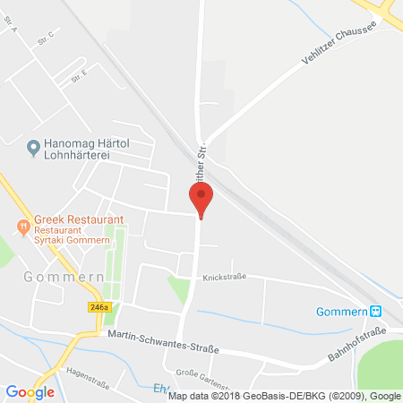 Position der Autogas-Tankstelle: ATG Autoteile Gasverkauf in 39245, Gommern