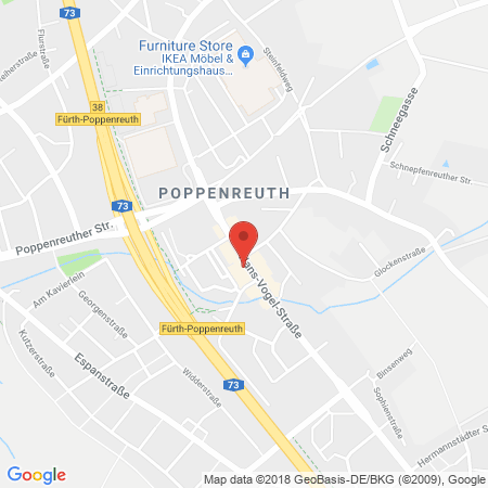 Position der Autogas-Tankstelle: Shell Tankstelle in 90765, Fürth