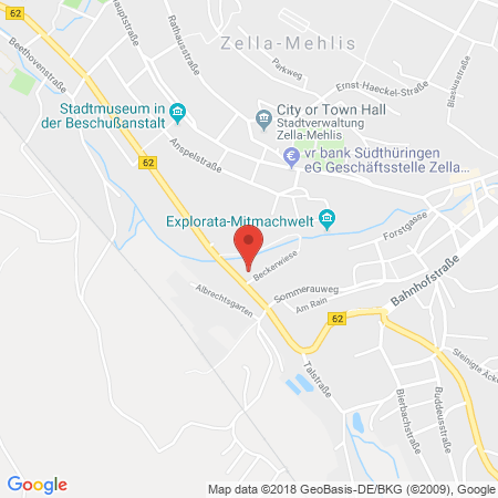 Standort der Tankstelle: TotalEnergies Tankstelle in 98544, Zella-Mehlis