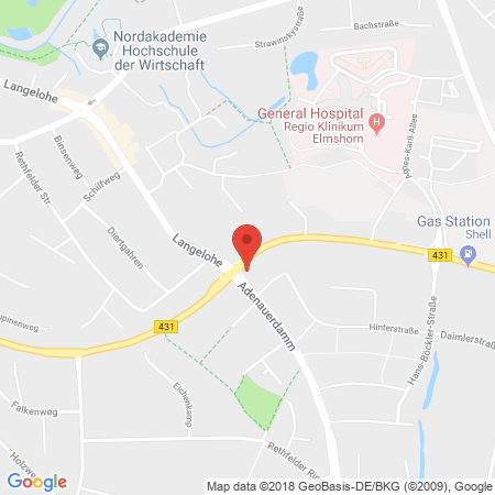 Position der Autogas-Tankstelle: Markus Christoph in 25337, Elmshorn