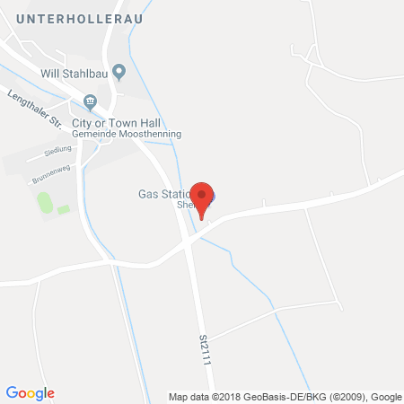 Position der Autogas-Tankstelle: Shell Tankstelle in 84164, Moosthenning