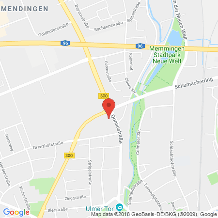Position der Autogas-Tankstelle: Bk- Tankstelle Wolf-dieter Nausch in 87700, Memmingen