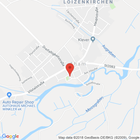Standort der Autogas Tankstelle: Sebastian Meier KFZ-Rep.-Werkstatt und Handel in 84168, Aham