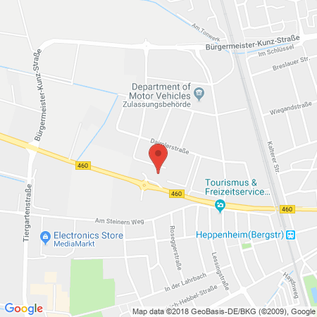 Standort der Tankstelle: ARAL Tankstelle in 64646, Heppenheim