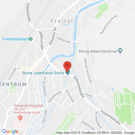Standort der Tankstelle: TotalEnergies Tankstelle in 01705, Freital