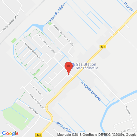Position der Autogas-Tankstelle: Star Tankstelle in 25348, Glückstadt