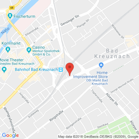 Standort der Tankstelle: ARAL Tankstelle in 55543, Bad Kreuznach