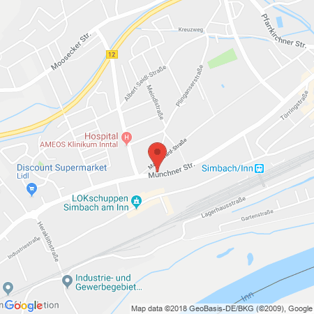 Standort der Tankstelle: ARAL Tankstelle in 84359, Simbach
