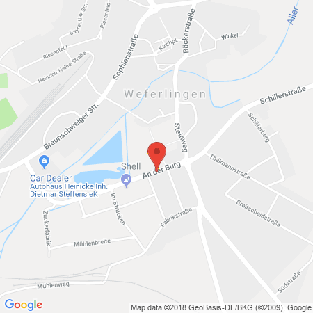 Standort der Tankstelle: Shell Tankstelle in 39356, Weferlingen