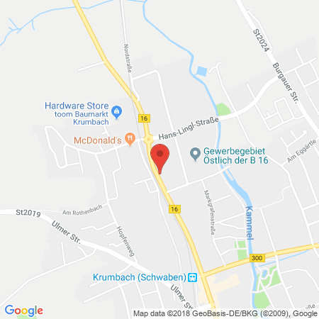 Standort der Tankstelle: PIN Service-Station Tankstelle in 86381, Krumbach