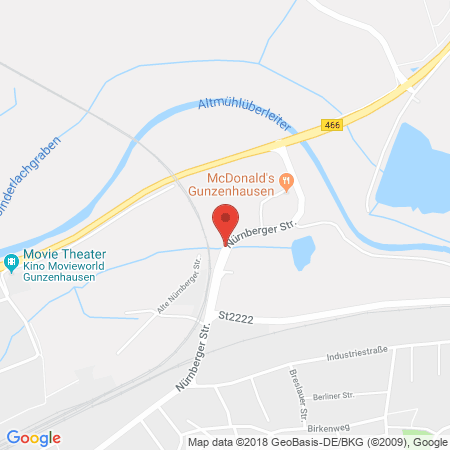 Standort der Tankstelle: Agip Tankstelle in 91710, Gunzenhausen