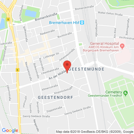 Standort der Tankstelle: ESSO Tankstelle in 27570, BREMERHAVEN