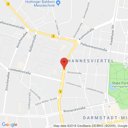 Position der Autogas-Tankstelle: Calpam Tankstelle in 64293, Darmstadt