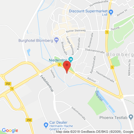 Standort der Tankstelle: ARAL Tankstelle in 32825, Blomberg