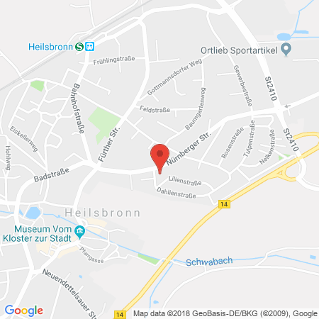 Standort der Tankstelle: ESSO Tankstelle in 91560, HEILSBRONN