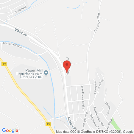 Position der Autogas-Tankstelle: Jimbo Tank Gartenmeier Gbr in 73432, Aalen