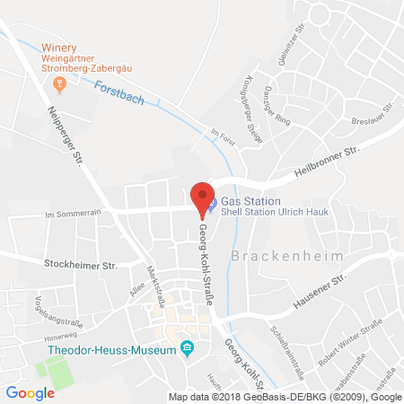 Standort der Tankstelle: Shell Tankstelle in 74336, Brackenheim