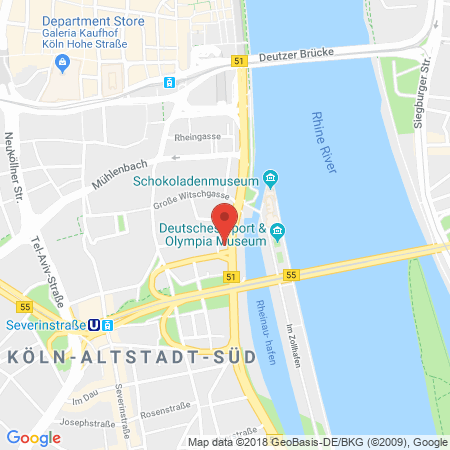 Standort der Tankstelle: TotalEnergies Tankstelle in 50676, Koeln