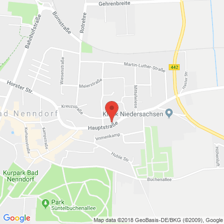 Position der Autogas-Tankstelle: Bad Nenndorf, Hauptstr in 31542, Bad Nenndorf