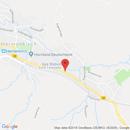 Position der Autogas-Tankstelle: AVIA Tankstelle in 88178, Heimenkirch