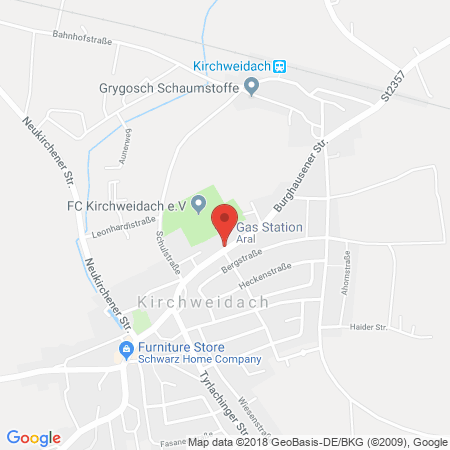 Standort der Tankstelle: ARAL Tankstelle in 84558, Kirchweidach