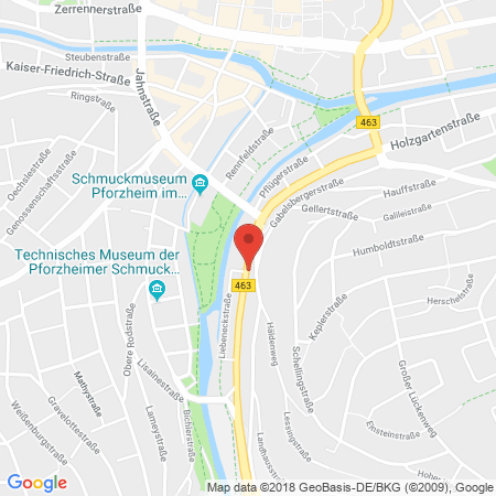 Standort der Tankstelle: ESSO Tankstelle in 75175, PFORZHEIM