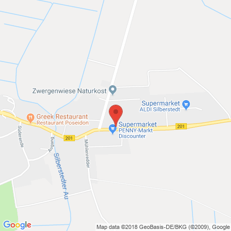 Position der Autogas-Tankstelle: Esso Tankstelle in 24887, Silberstedt