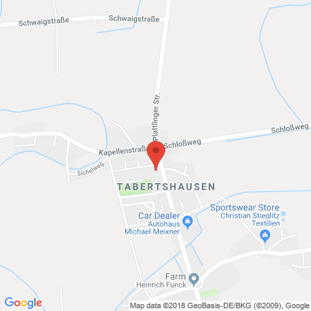 Position der Autogas-Tankstelle: Autogastankstelle Ehrl in 94527, Aholming - Tabertshausen