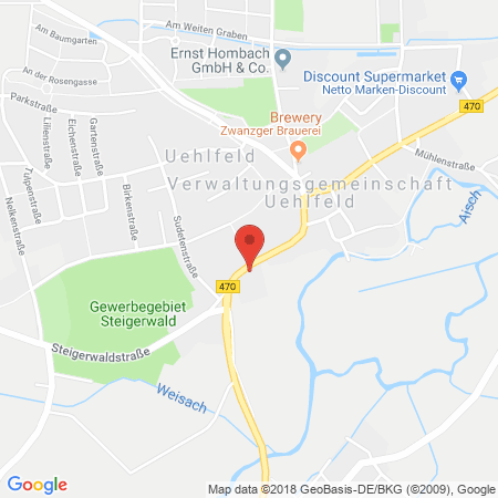 Standort der Tankstelle: AVIA Tankstelle in 91486, Uehlfeld