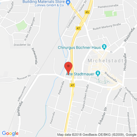 Standort der Tankstelle: VW Thierolf Tankstelle in 64720, Michelstadt