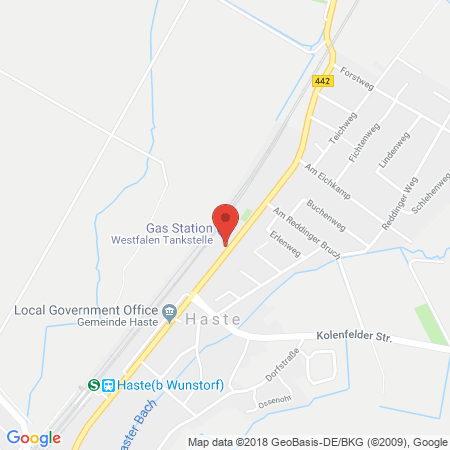 Position der Autogas-Tankstelle: Nanette Ertmer in 31559, Haste