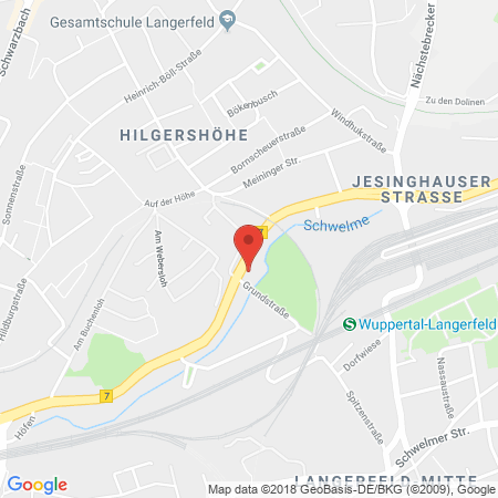 Position der Autogas-Tankstelle: Shell Tankstelle in 42389, Wuppertal