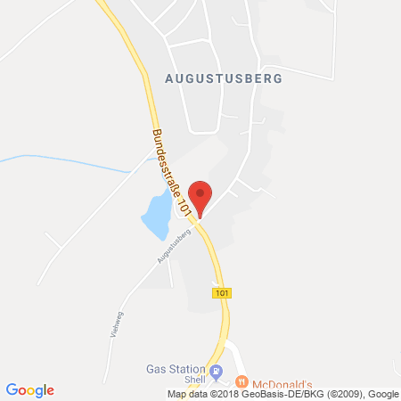 Position der Autogas-Tankstelle: Shell Autohof Nossen, Simang GmbH in 01683, Nossen