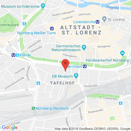 Position der Autogas-Tankstelle: AVIA Tankstelle in 90443, Nürnberg